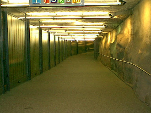 Entering subway tunnel