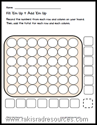 Use Connect 4 to teach math with this free printable sheet.