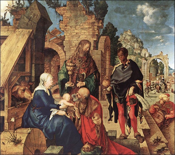 Albrecht Dûrer, Adoration des Mages 1504 Albrecht Dûrer, Adoration des Mages 1504