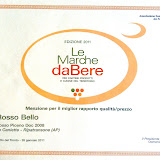 LE MARCHE DA BERE - Menzione per il miglior rapporto Qualit&agrave; / Prezzo - ROSSO BELLO 2008