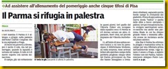 PARMA SI RIFUGIA IN PALESTRA GDP