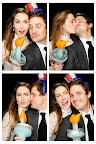 The new Mrs. Callow and her husband Neal showing everyone what a fun wedding should all be about ... smiles, kisses, and looks that tell the whole story.