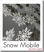 snowflake ornament mobile