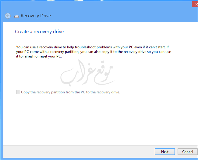 recovery drive