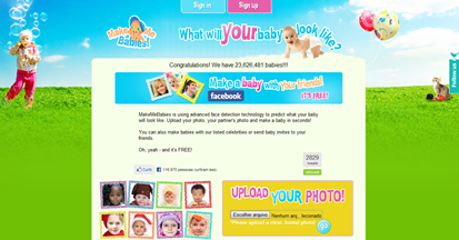 Página inicial do MakeMeBabies.com Página inicial do MakeMeBabies.com