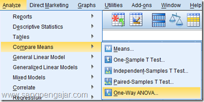 uji anova 1 faktor