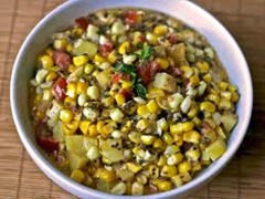 Corn, Tomato and Potato Curry