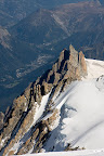 Widok na Aiguille du Midi
