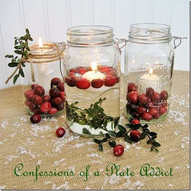 CONFESSIONS OF A PLATE ADDICT Mason Jar Christmas Candles