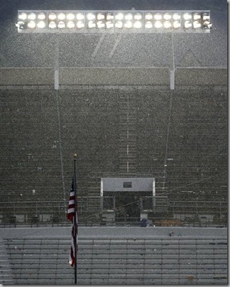 ND stadium rain