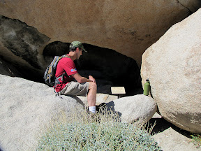 Checking the "Horse with Rider" pictograph in Piedras Grandes