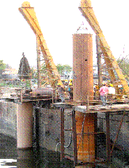 Boring by bailor Marine piling