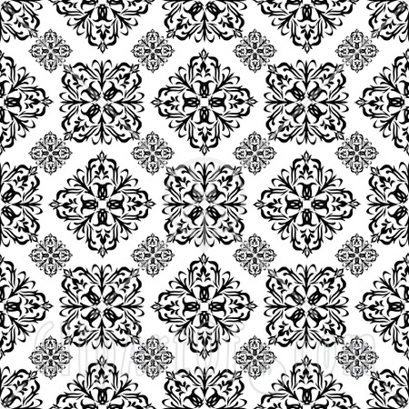 White Wallpaper on Black And White Floral Patterned Wallpaper Background Jpg Pictures