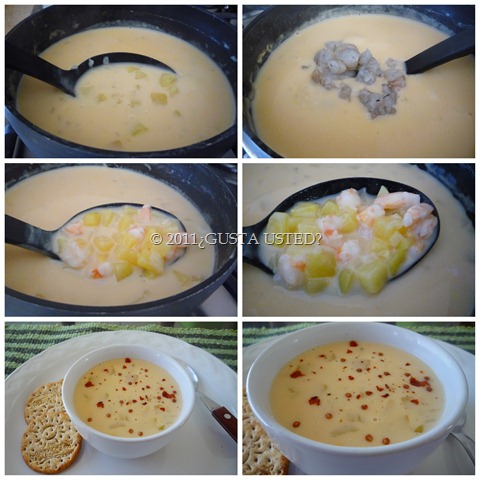 CREMA DE CAMARON ESTILO CLAM CHOWDER CREMA DE CAMARON ESTILO CLAM CHOWDER