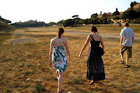 Walking through Circus Maximus