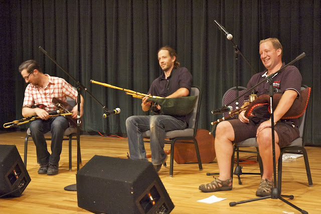 Anthony, Dan and Iain on stage