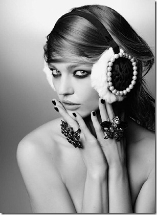 Clemence-Poesy-Sasha-Pivovarova-for-Maison-Michel-Autumn-Winter-2011-06