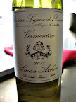 Vermentino, a white wine, from the Ligure region in Italy.