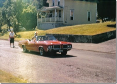 10 1972 Oldsmobile Cutlass Convertible in the Rainier Days in the Park Parade on July 13, 1996