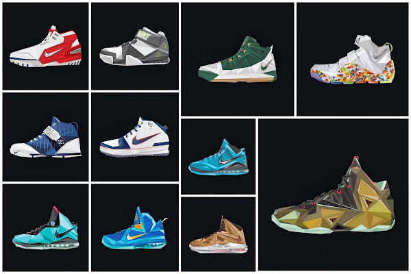Nike LeBron Retrospective 8211 8220A Decade in the Making8221