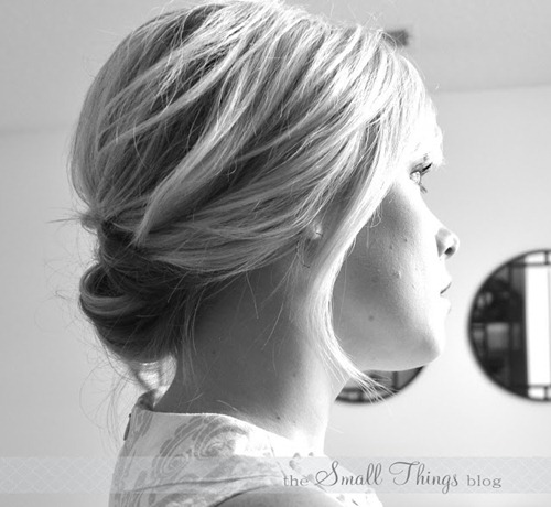 chic updo tutorial short hair