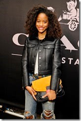 BEVERLY HILLS, CA - DECEMBER 11:  Model Kilo Kish attends Coach Backstage Rodeo Drive on December 11, 2014 in Beverly Hills, California.  (Photo by John Sciulli/Getty Images for Coach)