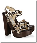 Jimmy Choo Calf Hair and Leather Sandals
