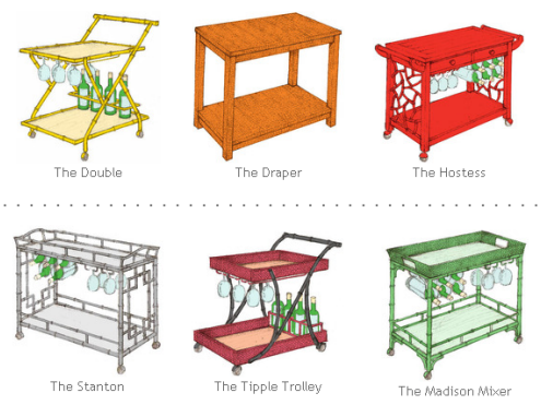 society social bar carts pictures