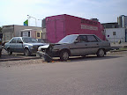 Scrap vehicle in the street Scrap vehicle in the street
