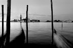Venedig schwarzweiss am Morgen
