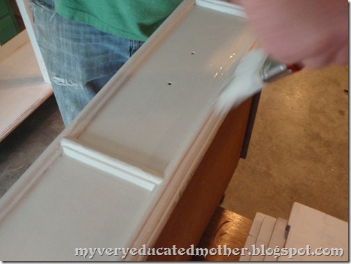 Painting Drawer of Rescued Hutch painting, remodeling, furniture