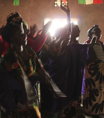 Friends Dancing and Singing at Village Meeting near Gisenyi, Rwanda Yearly Meeting Friends Dancing and Singing at Village Meeting near Gisenyi, Rwanda Yearly Meeting