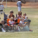 Pressly's first soccer game!