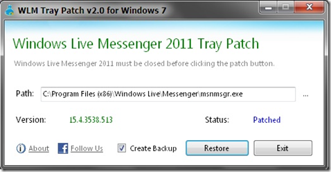 wlm tray patch 2012