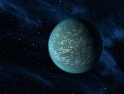 ilustração do menor exoplaneta em zona habitável