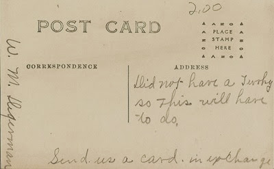 WM Digerman Postcard back Solway WM Digerman Postcard back Solway