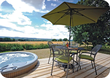 Enjoy a Dip in the Private Hot Tub