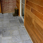 Patio made of Classico Bocq Brut (sawn)