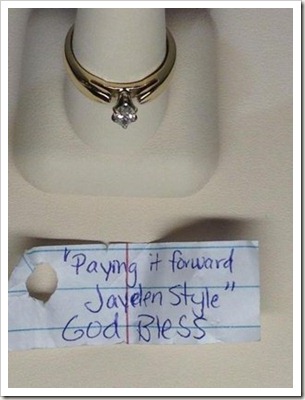 Paying It Forward, Jayden-Style Paying It Forward, Jayden-Style