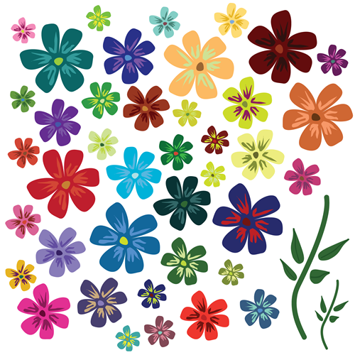 Vector - Flowers_white_BG by DragonArt Vector - Flowers_white_BG by DragonArt