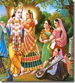 Radha, Krishna with the gopis