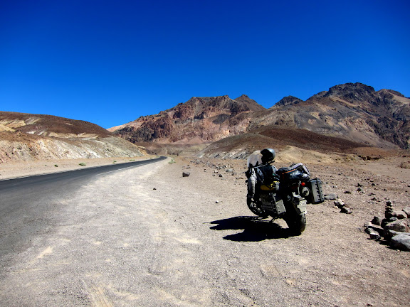  &ndash; My Motorcycle On Artists Drive in Death Valley