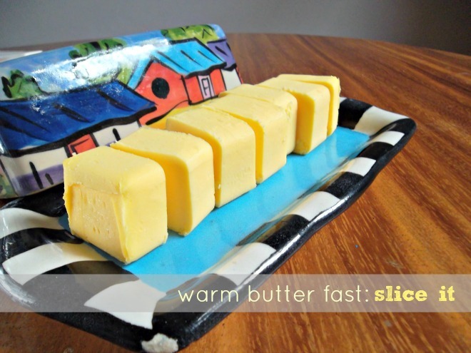 warm butter fast