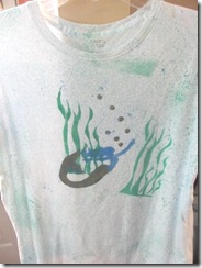 mermaid fabric painted tshirt front3