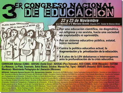 22 - 11 - 14 - 3er Congreso Nacional de Educación