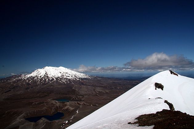 Mount Ruapehu from Mount Ngauruhoe 2