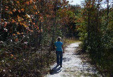 walking the sinkhole with Alison