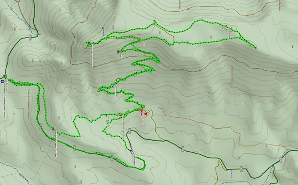 GR 247-derivación 10 Las mapa