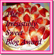 Sweet blog award