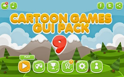 Casual Cartoon Game GUI Pack Casual Cartoon Game GUI Pack